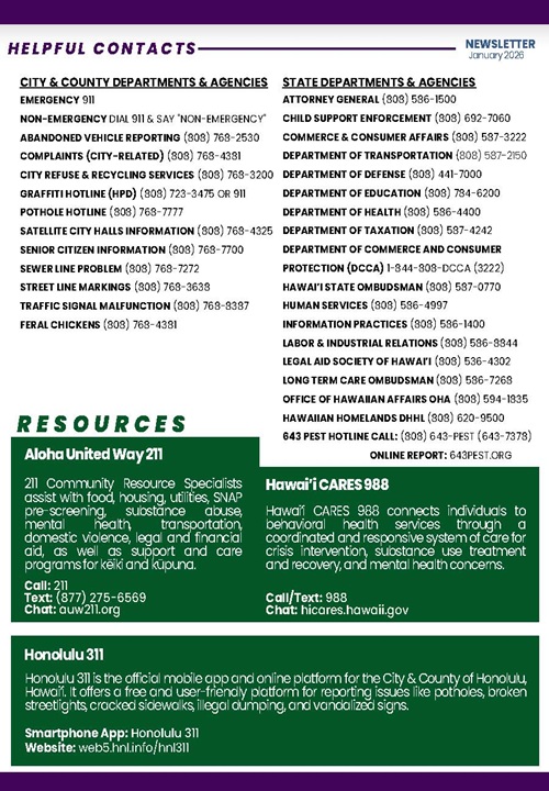 Image of page 3 of Senator Elefante's January newsletter