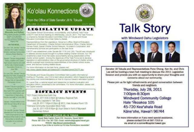 July 2011 Newsletter - Ko‘olau Konnections